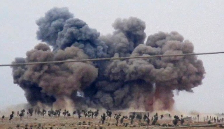 The Pentagon says a U.S. airstrike conducted in southern Afghanistan Saturday killed a terrorist who was responsible for several of the deadliest attacks in Pakistan in recent years. (Hadi Al-Abdallah via AP video, File)