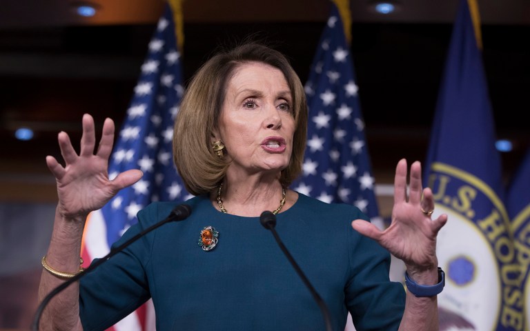 House Minority Leader Nancy Pelosi said that the new president isn't sincere in improving health coverage. (AP Photo/J. Scott Applewhite)