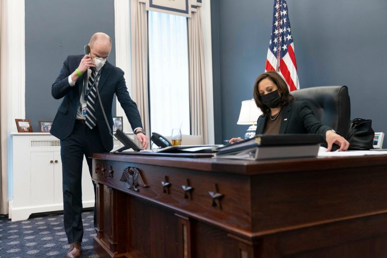 Navy Seabees build Kamala Harris a Resolute Desk of her own