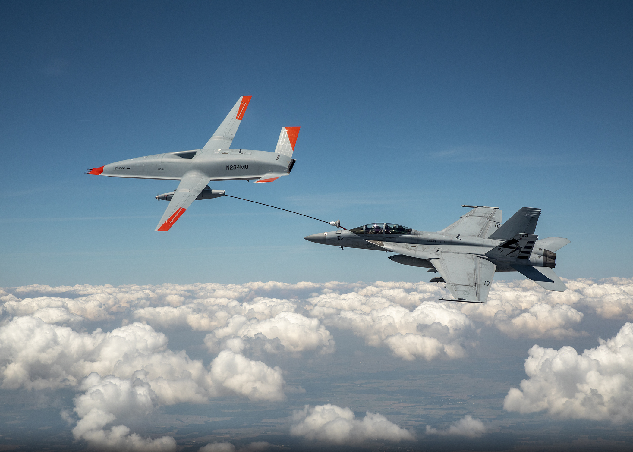 Drone makes history refueling Navy fighter jet midair