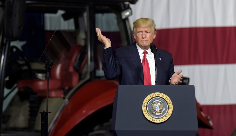 Trump reiterated his position that the Paris climate deal was a âdisaster.