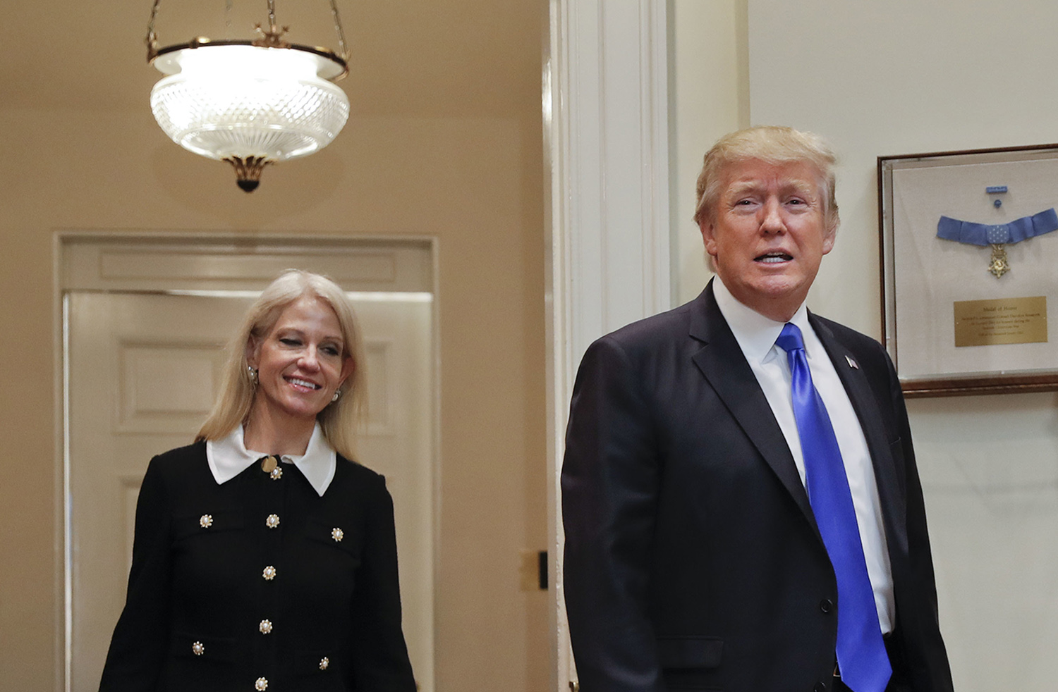 Trump tells off media for being rude to his staff