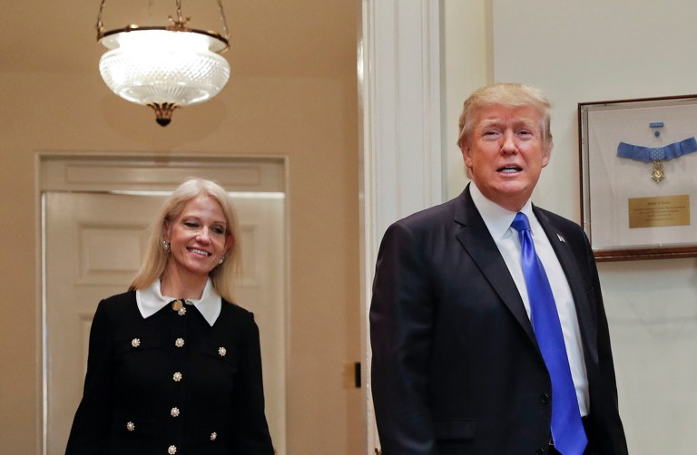 President Trump criticized the media on Monday for being mean to his staff. (AP Photo/Pablo Martinez Monsivais)