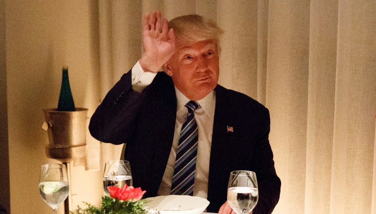 According to press pool reports, the president is dining at the hotel. (AP Photo/Evan Vucci)