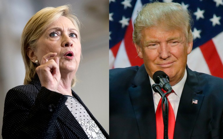 Clinton seems too contrived, Trump too undisciplined, to be a good president. (AP Photo/Andrew Harnik, File)