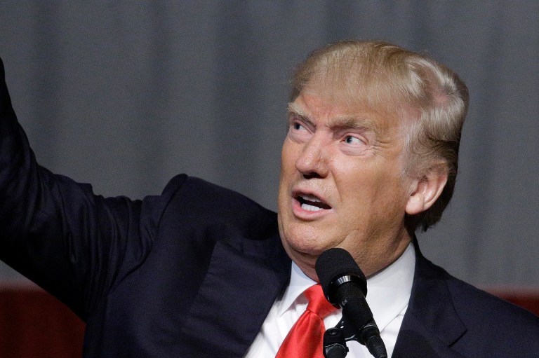 In negative commercials, Donald Trump has been attacked more than every other candidate combined. (AP Photo/Seth Perlman)