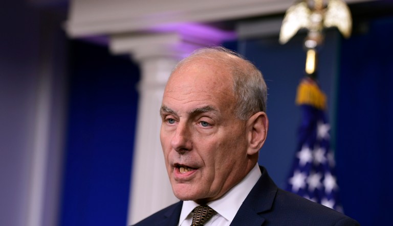 Kelly was surprised when Trump mentioned it in a radio interview. (AP Photo/Susan Walsh)