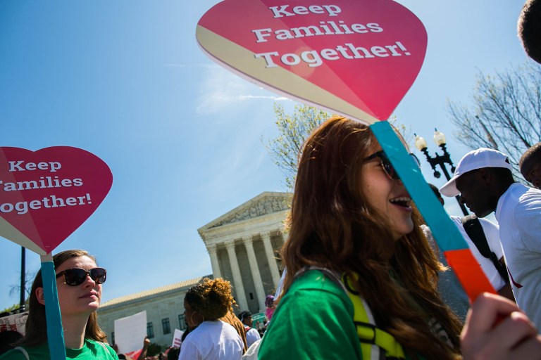 Early reports offered indications that the court may split in the case, which would leave lower rulings in place that found against Obama's actions. (Graeme Jennings/Examiner)