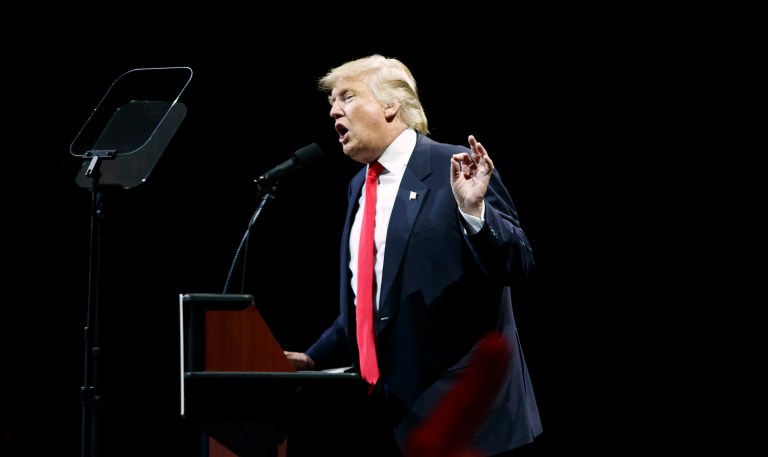 President-elect Trump announced a libertarian-like foreign policy at his first 