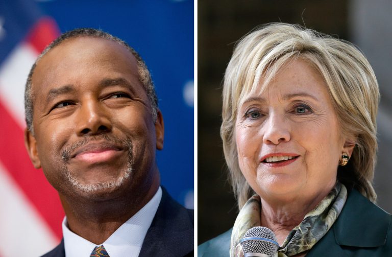 Overall, Clinton does worse than GOP candidates among independent voters. (AP Photos)