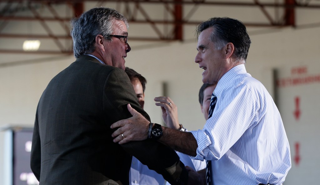 Jeb Bush backs potential Senate bid from Mitt Romney