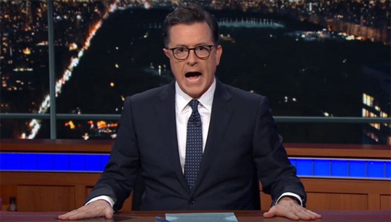Stephen Colbert introduced a 