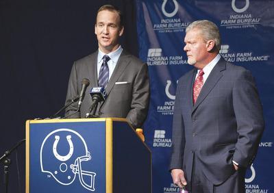 Joey Foley/Getty Images
Peyton Manning was let go by the Colts on Wednesday after 14 years in Indianapolis.