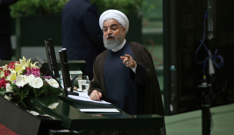 Iranian President Hassan Rouhani warned President Trump not to impose sanctions on the regime or face the prospect of the Iranians restarting their nuclear program 