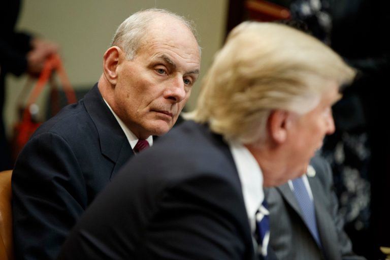 Democrats and some Republicans still worry about how the Trump administration plans to carry out President Trump's controversial executive order regarding immigration, even after Homeland Security Secretary John Kelly came to Capitol Hill to brief lawmakers in a classified setting Tuesday evening. (AP Photo/Evan Vucci)