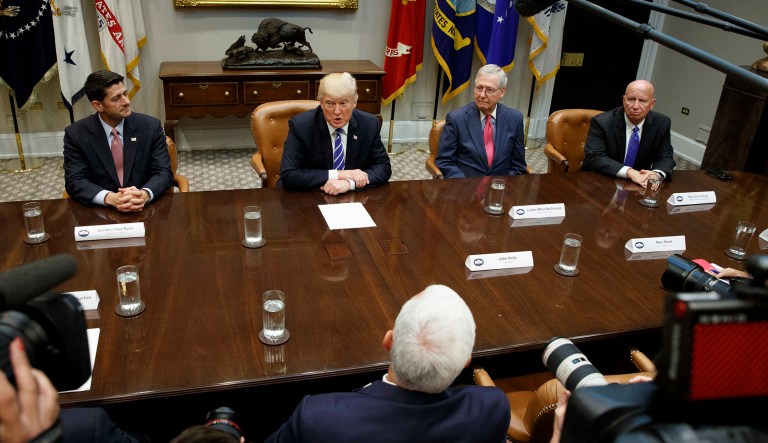 A senior administration official said that the goal of the joint tax reform framework developed by the Trump White House and Republican congressional leadership is meant to be 