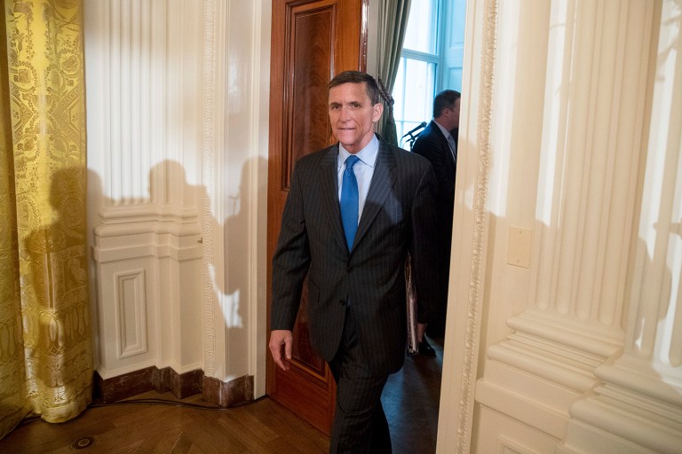 The FBI has reviewed intercepted calls between retired Army Lt. Gen. Michael Flynn and the Russian ambassador to the United States, and has found no evidence of wrongdoing. (AP Photo/Andrew Harnik)