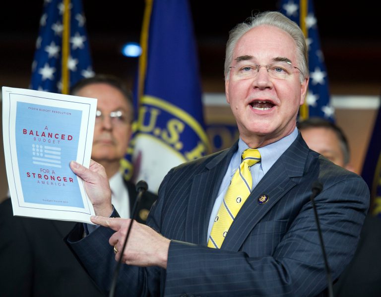 House Budget Committee Chairman Tom Price, R-Ga., told Primo that he would support a balanced budget amendment to the Constitution but that approval of such an amendment seems unlikely in the near future.Â (AP Photo/Cliff Owen)