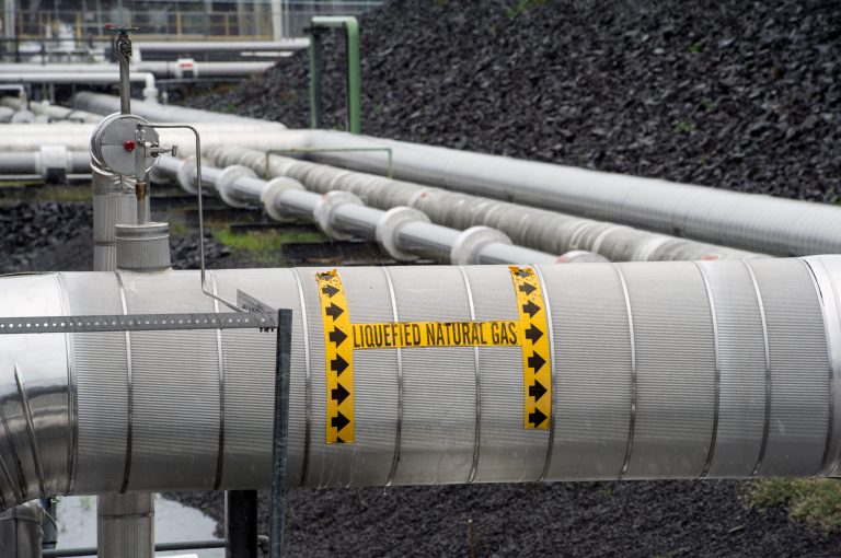 The Trump administration's big push to export more U.S. natural gas to Europe, Asia, and beyond may prove impervious in the aftermath of Hurricane Harvey's wrath, as the country's leading exporter of the gaseous fossil fuel on the Gulf Coast was able to continue business as normal during the storm. (AP Photo/Cliff Owen, File)