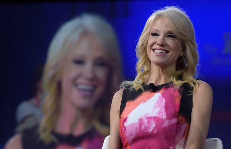 Conway has long been a critic of traditional feminism. (AP Photo/Susan Walsh)