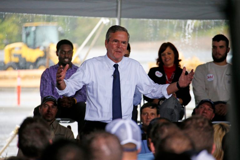 Republican presidential candidate, former Florida Gov. Jeb BushÂ is weighing in on the Washington Redskins' right to keep its team name.Â (AP Photo/Gene J. Puskar)