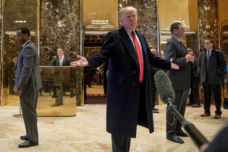 Though popular on the campaign trail, tariffs will be dead on arrival in Congress. (AP Photo/Andrew Harnik)