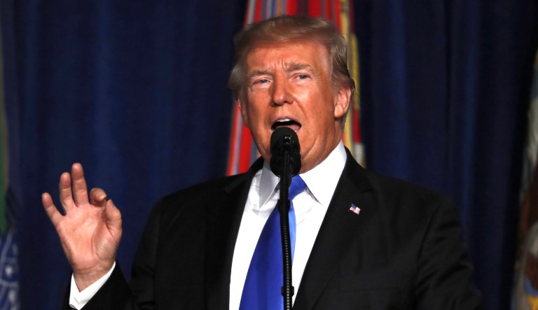 Coming out of President Trump's speech Monday night, we still don't know what course of action he has planned, and we're not sure if the military does. The principles Trump articulated seem disconnected from his plan. (AP Photo/Carolyn Kaster)