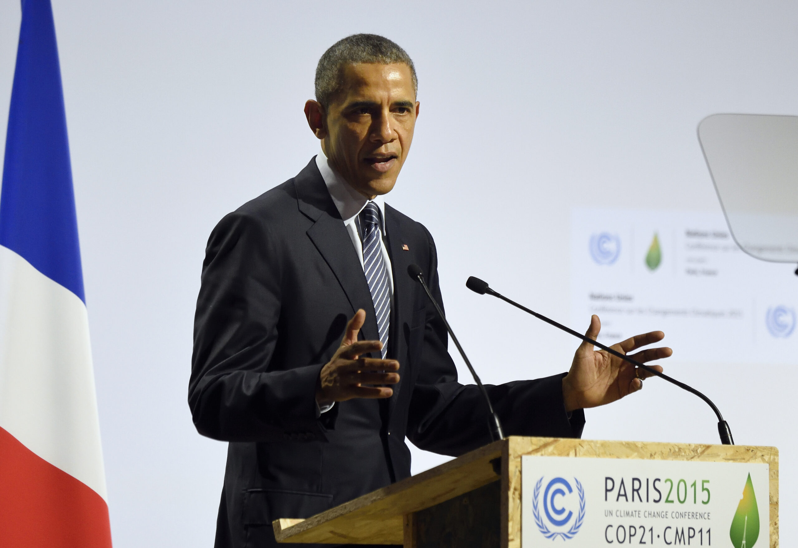 The president went to Paris