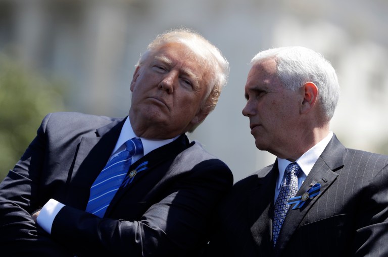 Pence's press secretary Marc Lotter was responding to a report that the two staffs have become 