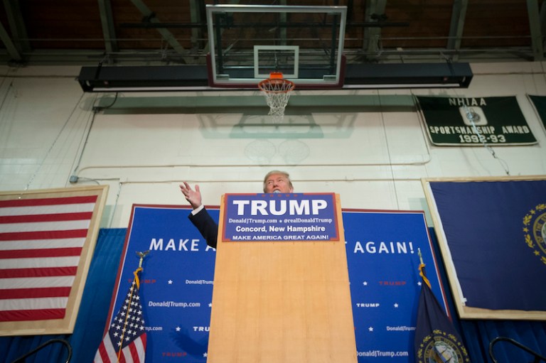 Hillary Clinton leads all candidates, with nearly $1.7 million in donations from college employees. (AP Photo/John Minchillo)
