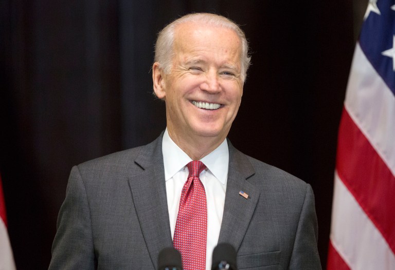 Vice President Joe Biden said Tuesday that Bernie Sanders has been a long-time champion of the working class when it comes to income inequality, and said he has a much longer history on the issue than Hillary Clinton. (AP Photo/Pablo Martinez Monsivais, File)