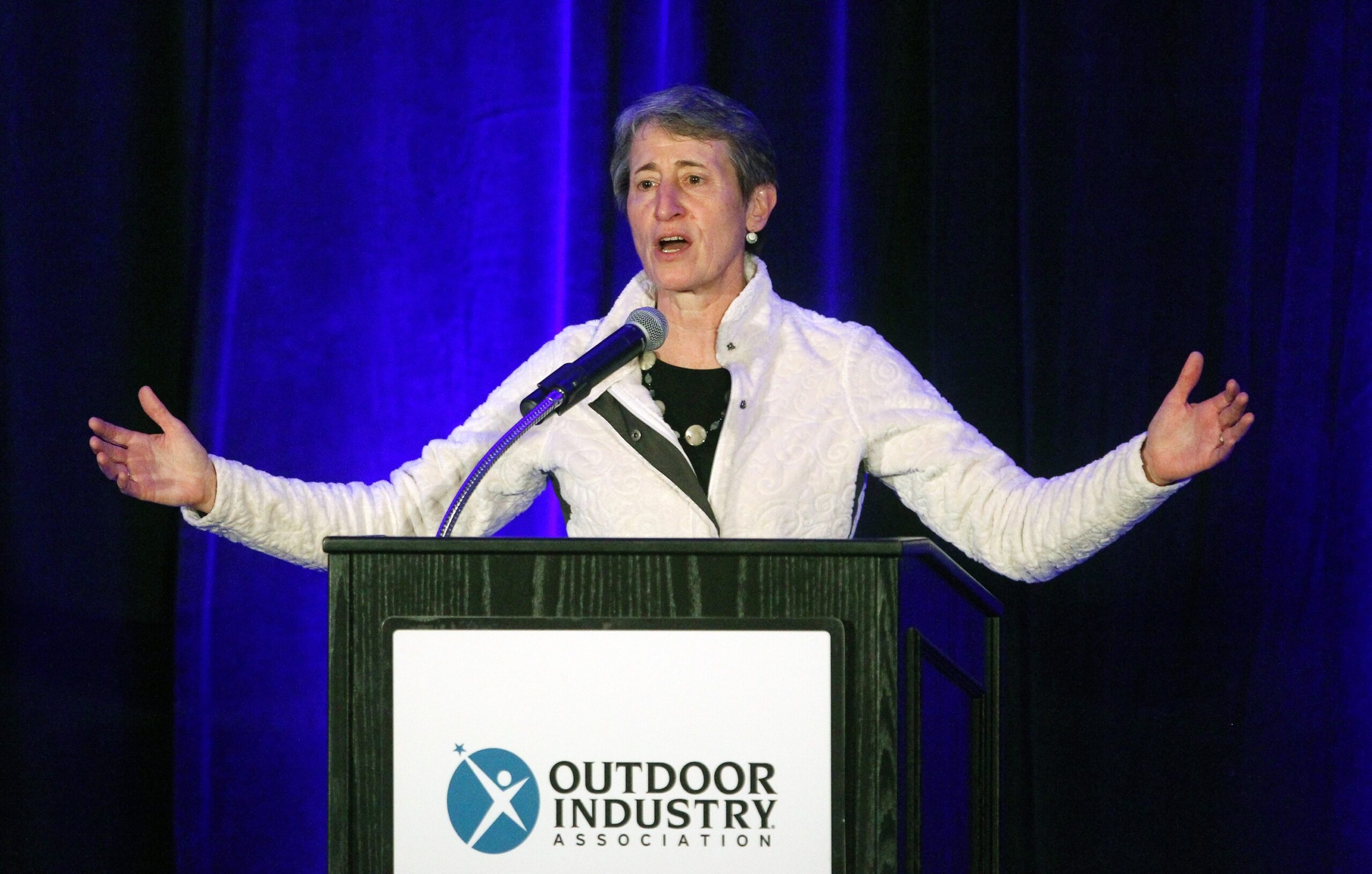 Interior secretary headlines outdoor-gear show
