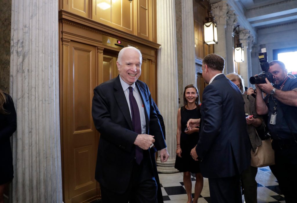 John McCain: ‘I greet the future with joy’