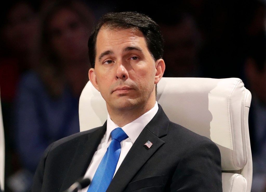 Walker stresses GOP unity, touts Pence