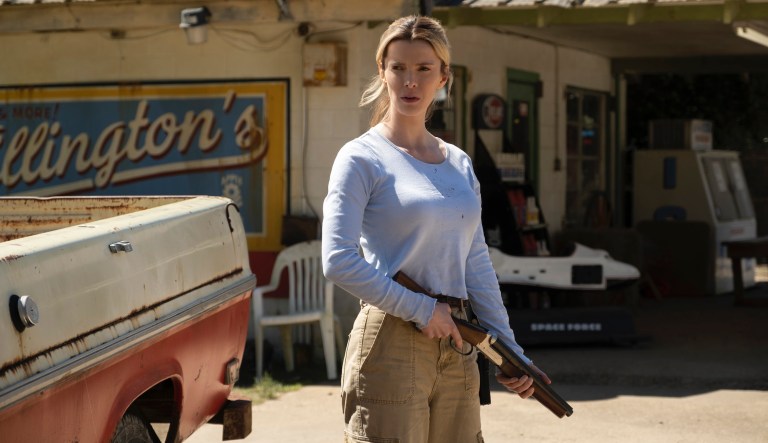 Betty Gilpin stars in The Hunt. 