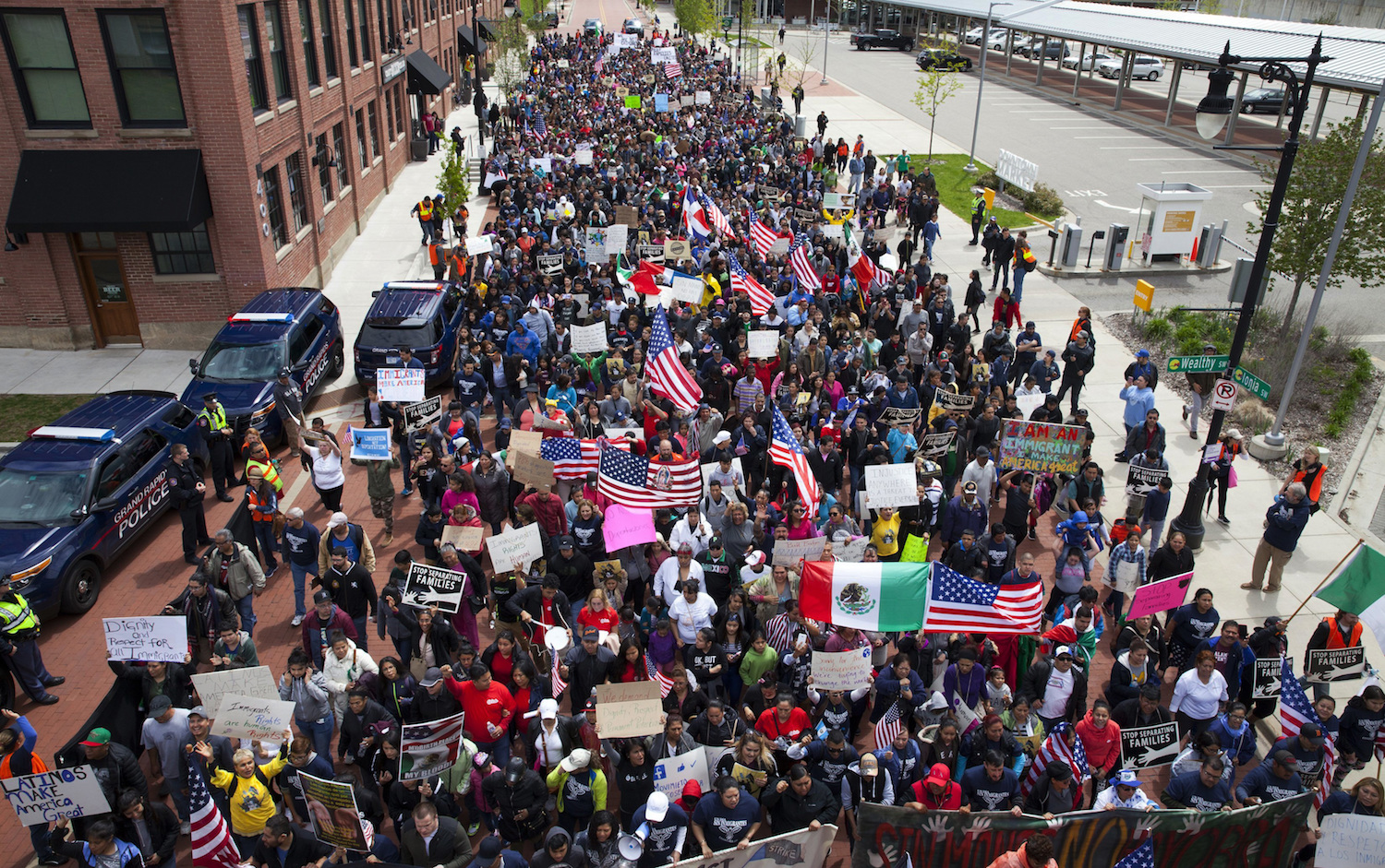 Immigrant workers claim wrongful termination when fired after skipping work to protest