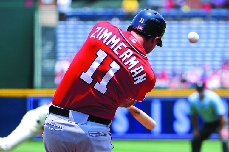 David Tulis/AP
Third baseman Ryan Zimmerman has three home runs and 13 RBIs in his last eight games.
