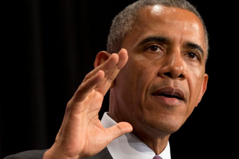FILE -,This June 25, 2014 file photo shows President Barack Obama speaking in Washington. The Supreme Court on Thursday limited the president's power to fill high-level vacancies with temporary appointments, ruling in favor of Senate Republicans in their partisan clash with President Barack Obama. (AP Photo/Jacquelyn Martin, File)