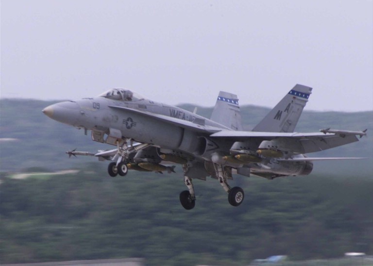 Searchers have recovered the body of a pilot whose Marine Corps F/A-18 Hornet crashed off Japan on Wednesday. (Marine photo)