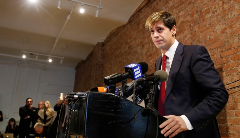 This pattern also explains Yiannopoulos' popularity with conservative college students. (AP Photo/Seth Wenig)
