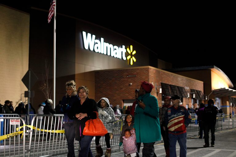 A press conference call by the activist group OUR Walmart turned awkward when the group was repeatedly unable to say how many Walmart employees had joined in the group's long-planned Black Friday protests. Walmart itself put the figure at just 20.ÃÂ (Photo by Joshua Lott/Getty Images)