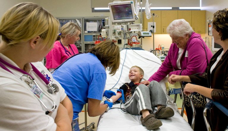 The legislation would allow for emergency CHIP funding to states until the end of the year as Congress has yet to fully fund the program. (Matthew Staver/Bloomberg)
