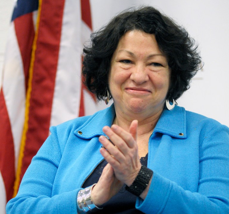   FILE - This April 2, 2012 file photo shows Supreme Court Associate Justice Sonia Sotomayor in Washington. Sotomayor says in her upcoming memoir that her lifelong battle against diabetes and the fear that she might die early played a big part in her decision not to have children. (AP Photo/Cliff Owen, File)  