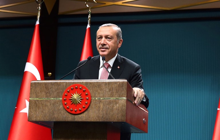 Turkish president Recep Tayyip Erdogan, unlike Cuba's Fidel Castro, used refugees from another country as a weapon to gain cheap political points from the Europeans, by throwing nearly one million humans on European shores in 2015, as the Turkish leader himself admitted in a statement months ago. (Kayhan Ozer/Pool Photo via AP)