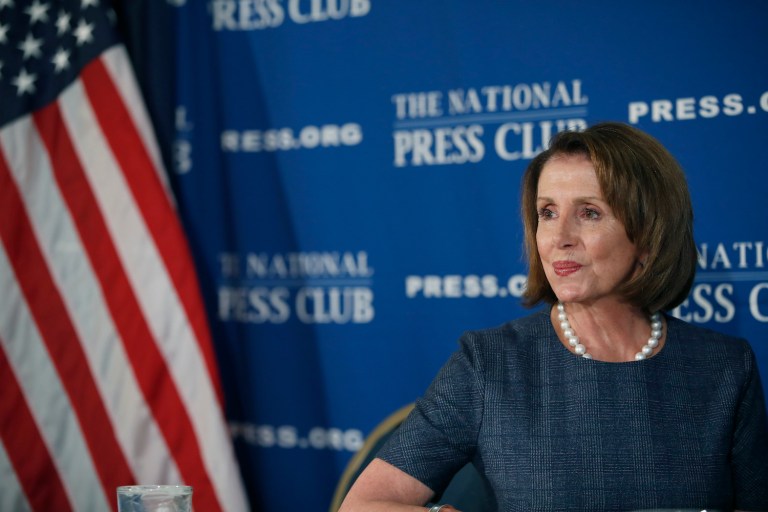 Pelosi said Trump's executive actions since taking office have caused the drop in enrollments in 2017. (AP Photo/Alex Brandon)