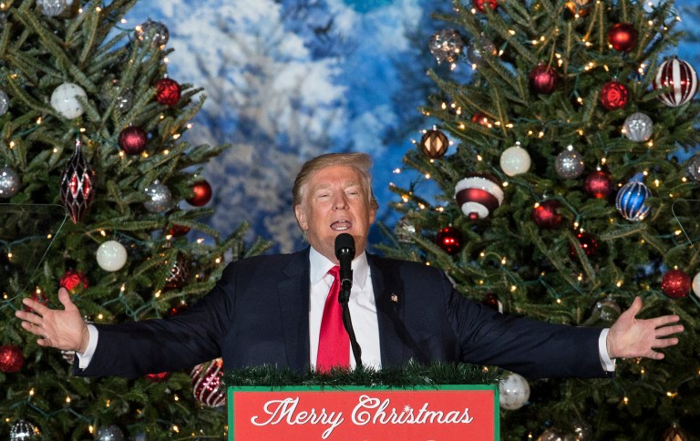 President-elect Trump sent out a Christmas tweet on Sunday, which included a 