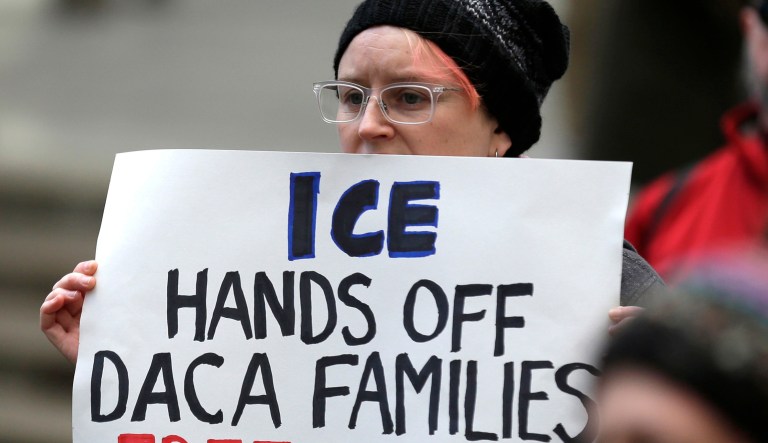 Trump has softened his rhetoric toward undocumented youth since taking office. (AP Photo/Ted S. Warren, File)