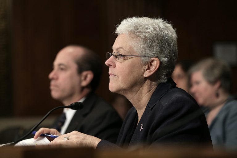 EPA Administrator Gina McCarthy testifies before the Senate Environment and Public Works Committee March 4, 2015 in Washington. (Photo by Win McNamee/Getty Images)