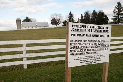 The 108-acre Belward Farm, which Johns Hopkins University received from a Montgomery County family, Gaithersburg, Md., Friday, Dec 23, 2011