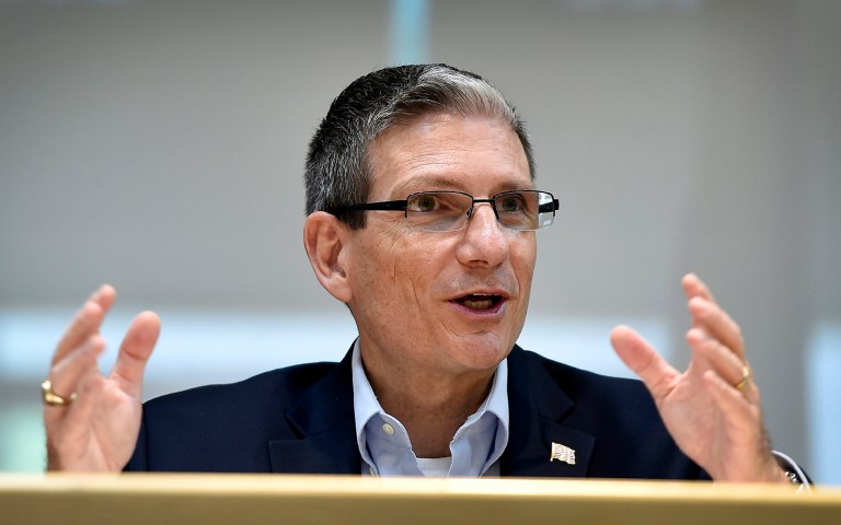 A new Nevada poll shows GOP Senate candidate Joe Heck clinging to a 3-point lead. (AP Photo/David Becker, File)